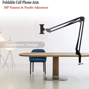 

Universal Cell Phone holder Flexible Long Arm lazy Phone Holder Clamp Bed Tablet Car Mount Bracket For iPhone XS X Samsung