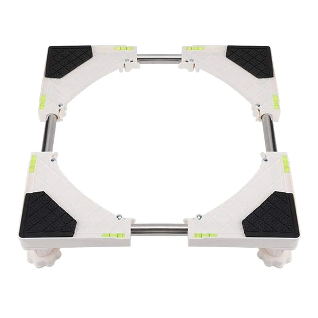 4 Feet Washing Machine Base Storage Fridge Adjustable Stand Universal Bathroom Machine Bracket Refrigerator Holder Mount