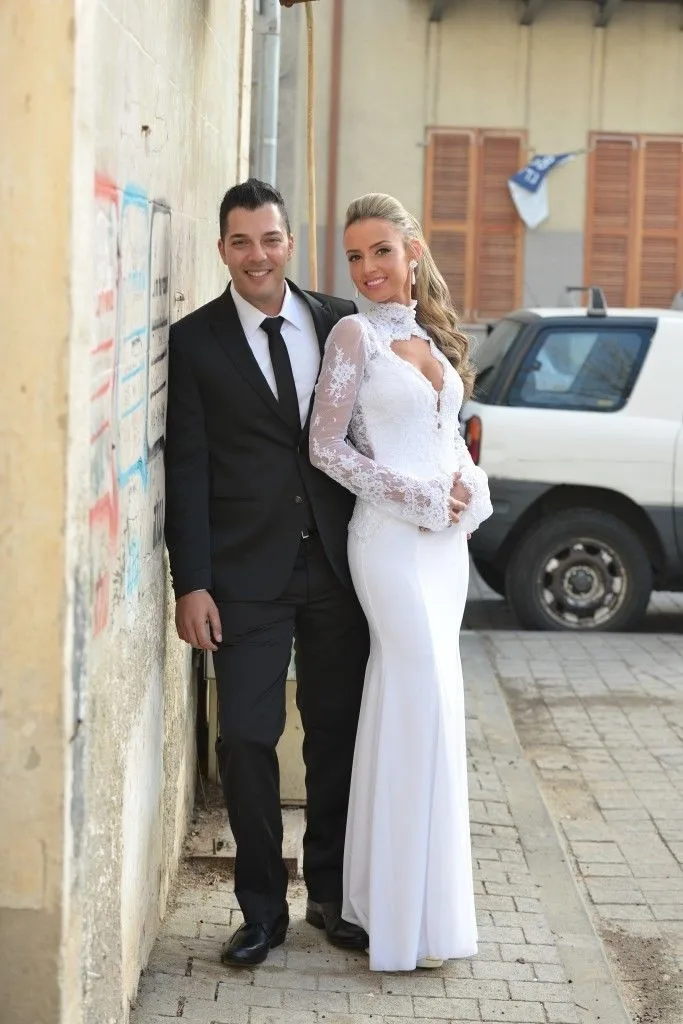 Арабская Высокая шея Свадебные платья Русалка vestido de novia с открытой спиной с длинными рукавами Свадебные платья на заказ атласное платье невесты
