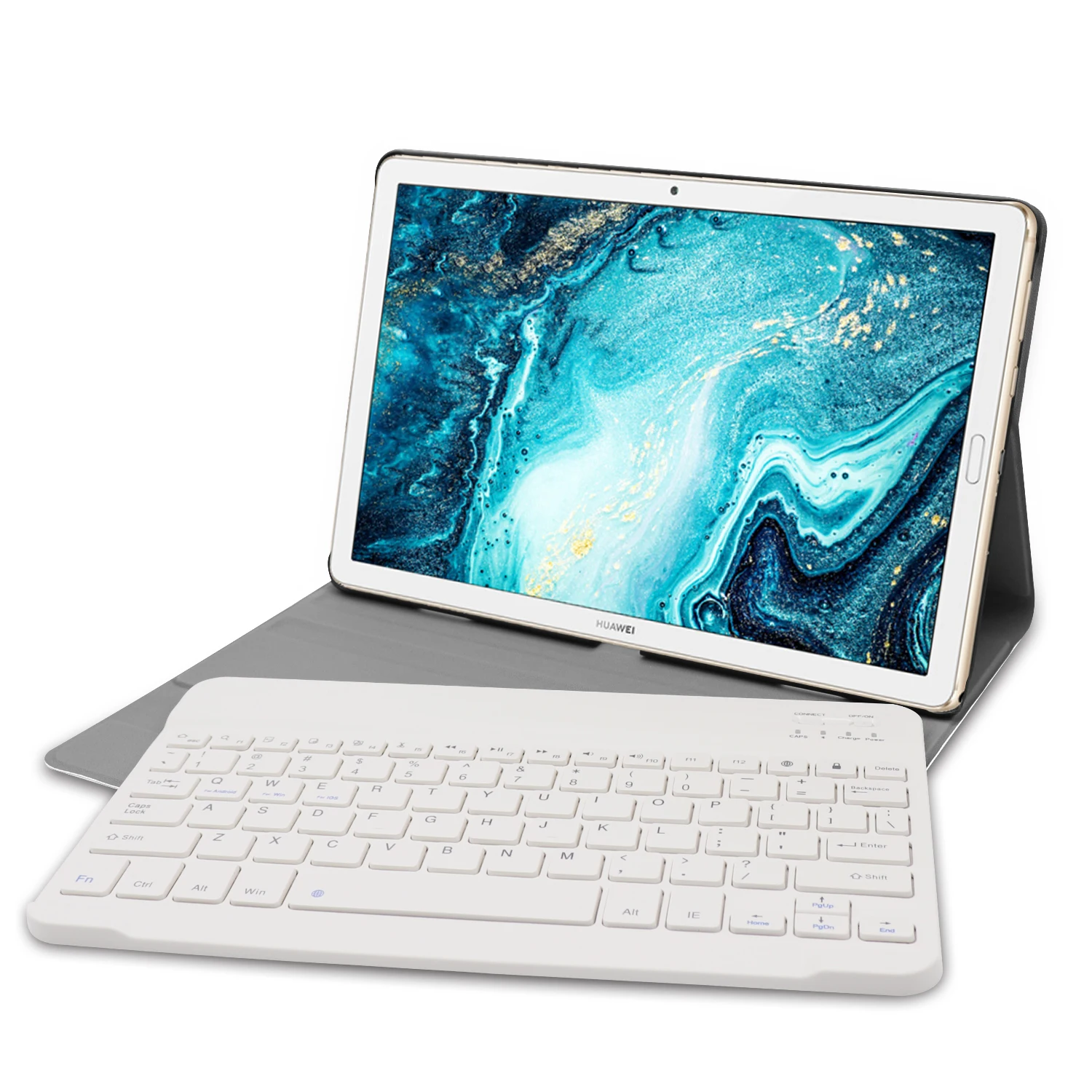 Русский/Иврит/испанский беспроводной Bluetooth клавиатура кожаный чехол для huawei Mediapad M6 10,8 /M6 Pro 10,8 SCM-W09/AL00