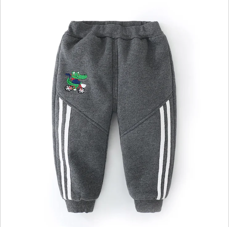 Boys warm pants winter kids casual cotton thick velvet trousers for baby boys children sports snow wear clothing boys outfits - Цвет: picture color