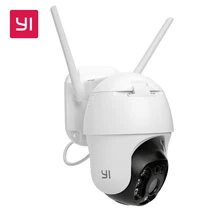 YI 1080P PTZ cámara exterior wi-fi Zoom Digital AI humanos seguimiento automático de la cámara IP inalámbrica de Audio de la visión nocturna IR seguridad CCTV Cam