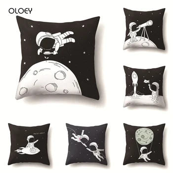 

Polyester Cushion Cover, Home Cushion Cover, Astronaut Cushion Cover, Bedroom and Office Hotel Decoration Cushion Cover 45x45 Cm