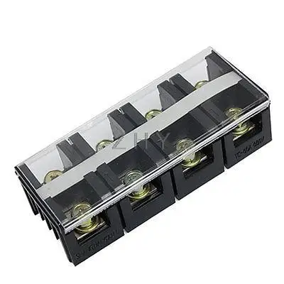 

Double Rows 4 Positions Covered Screw Barrier Terminal Block 660V 60A