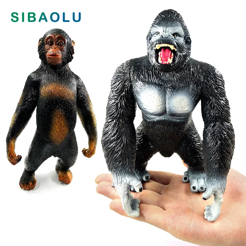

Simulation Big Chimpanzee Gorilla Animal Model Bonsai Figurine home decor miniature fairy garden decoration accessories modern