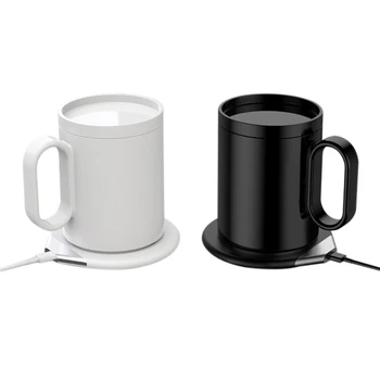 

Hot SV-12V Heating Cup Pad Warm Pad for Coffee Milk Water Heater Coaster Desktop Heating Tool Wireless Charging Thermostat(EU Pl