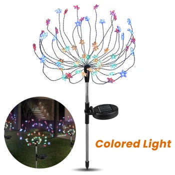 

2pcs 90 LED Solar Light Outdoor Solar Powered Firework LED Lights Waterproof Landscape Path Lawn Lamp Garden Christmas Decor