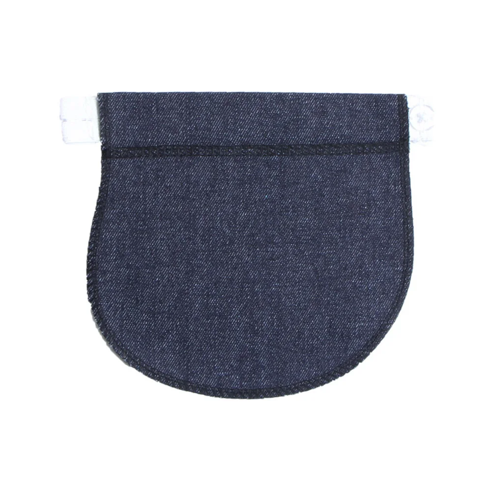 Эластичный пояс для беременных; брюки для беременных; мягкие джинсы с регулируемой талией - Цвет: Navy Blue