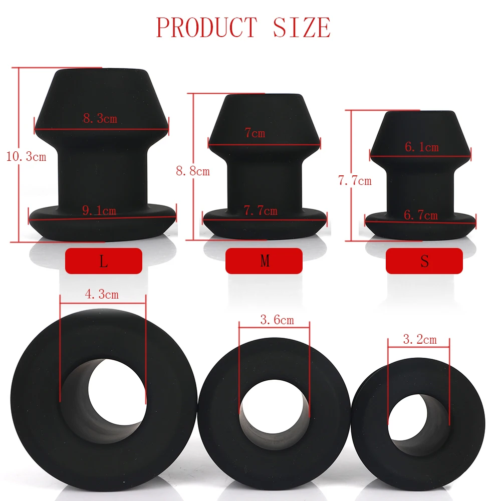 Фаллоимитатор для взрослых силиконовый полый массажер простаты Анальный
