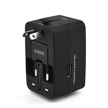

Universal Travel Adapter,All-In-One International Power Adapter Wall Charger AC Power Plug Adapter with 2.1A Smart USB,Covers 15