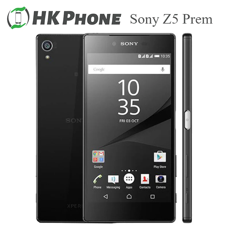 Разблокированный Sony Xperia Z5 Premium E6853 Android Octa Core GSM 4G LTE 3G RAM 32G ROM 5 дюймов 1080P одна SIM