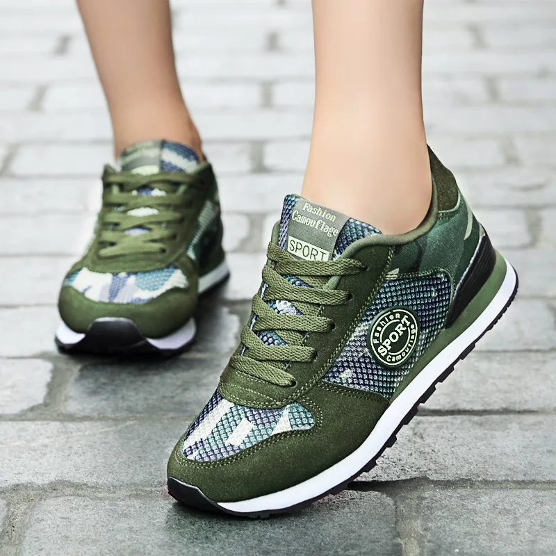 

Spring Summer New Style Mesh Breathable COUPLE'S Outdoor Camouflage Shoes Men's Military Shoes Students Military Training Camouf