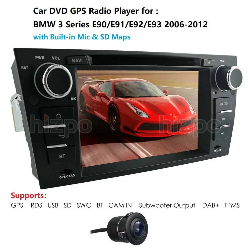 7-дюймовый сенсорный экран Wince автомобильный Радио DVD-плеер для bmw 3 серии e90 E91 E92 E93