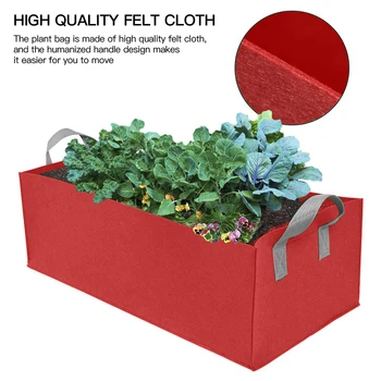 

1pcs Fabric Raised Garden Bed Square Garden Flower Grow Bag Vegetable Planting Bag Planter Pot with Handles for Plants Flower