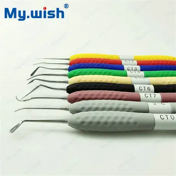 

9pcs Dental resin filler Aesthetic restoration kit LM Resin knife Plastic dresser with silicone handle for 1 set high quality