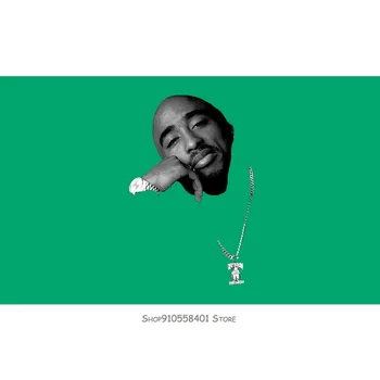 

Vintage 90S Tupac Shakur Death Row Bootleg Chain Flag Rap Flag Hip Hop 2Pac