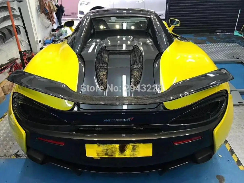 Для mlaren 570S 540C 570GT NOVITEC стильные автомобильные аксессуары высокого качества из настоящего углеродного волокна задний багажник спойлер крыло украшение