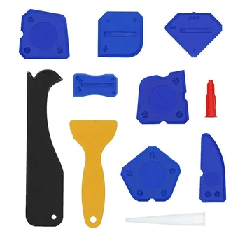 

20Pcs/set Caulking Tool Kit with Silicone Scraper Caulk Remover Nozzle Perfect for Bathroom Kitchen Floor Corner E2S