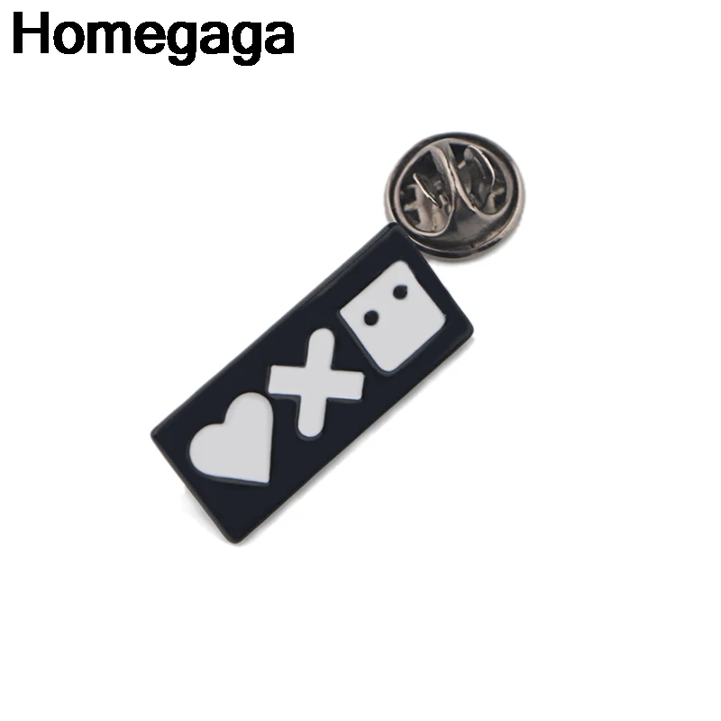 Homegaga любовь смерти роботы цинковые булавки para рюкзак одежда медаль для сумки рубашки шляпы значки броши для мужчин и женщин D2265