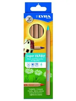 

A set of colored pencils Lyra Super Ferby nature in a cardboard box