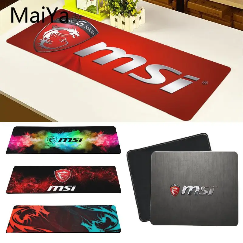 Maiya высокое качество MSI Dragon DIY дизайн игровой с узором коврик для мыши большой коврик для мыши клавиатуры коврик