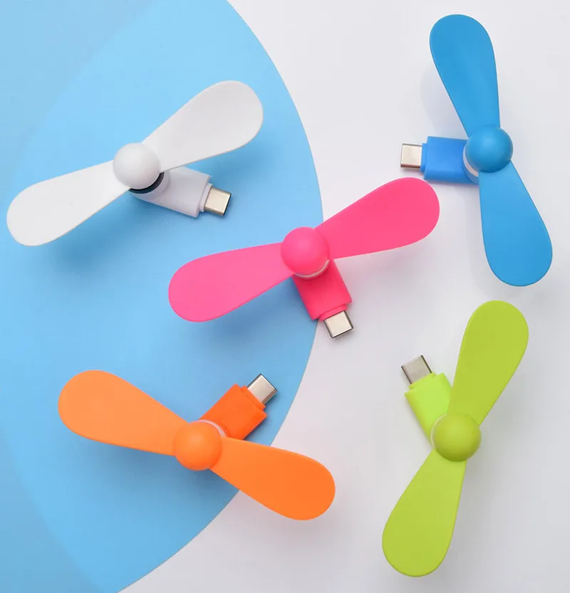 Type-c Fan USB Flexible Mini Mobile Phone Fans Android Type C Hand Fan Cooler For Huawei For Samsung Xiaomi Notebook