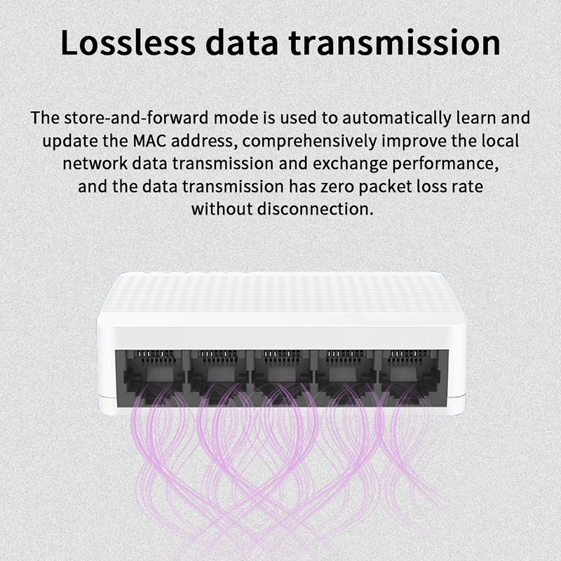Сетевой коммутатор TD GLS105 10/100 м 5*10/100 порты RJ45 прерыватели с поддержкой порта ethernet
