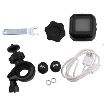 Motorcycle Tire Temp Pressure Monitoring System TPMS Tyre + 2 Sensor Waterproof USB Solar Powered Motorcycle TPMS Motorcycle Tire Temp Pressure Monitoring System TPMS Tyre + 2 Sensor Waterproof USB Solar Powered Motorcycle TPMS