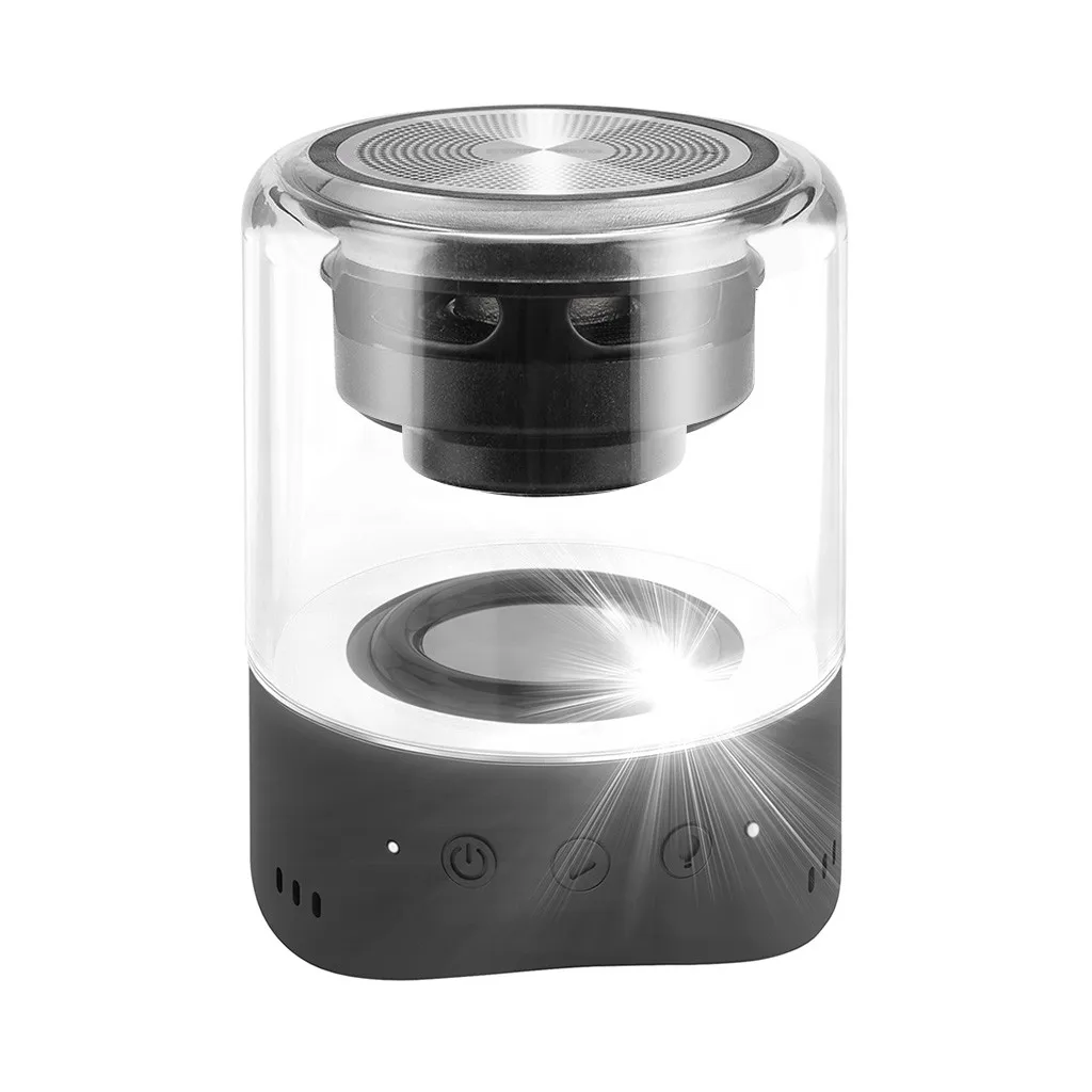 Speaker newest hot sales high quality LED Colorful Outdoor Waterproof Speaker Subwoofer Couplet Portable Desktop Audio