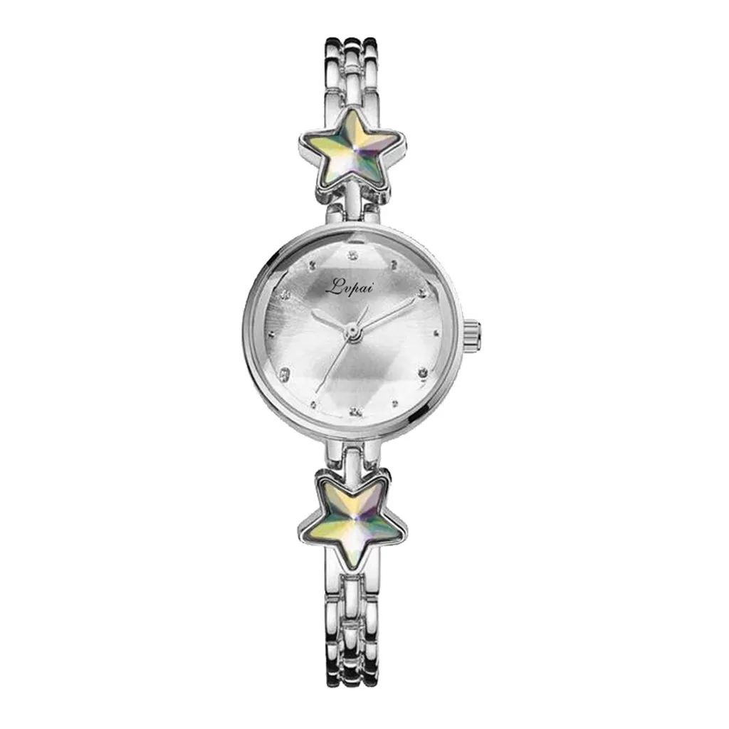 Relogio feminino, модные, темпераментные, с поднятым циферблатом, кварцевые, звезда, стразы, стальной браслет, часы для женщин, montre femme - Цвет: A