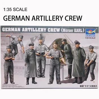 

1:35 German Artillery Cerw Kit 1/35 Plastic Military Assembly Model Toy