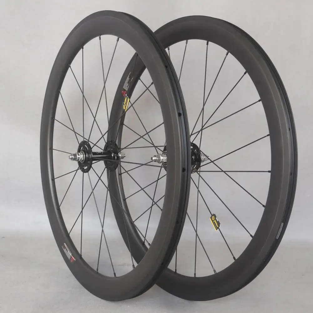 fixed gear wheels novatec hubs track bike 50mm Clincher Carbon wheels fixed gear wheels 700C wheelset fixie bike