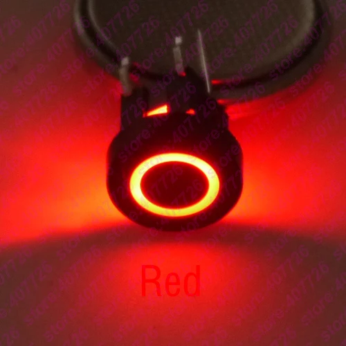 Switch Add Red BCap 10 шт., 6X6X8,2 мм, со светодиодным кольцом питания, с логотипом, черная пластиковая крышка, 6PIN, кнопка мгновенного нажатия, круглая головка, индикация, кнопка - Color: Switch Add Red BCap
