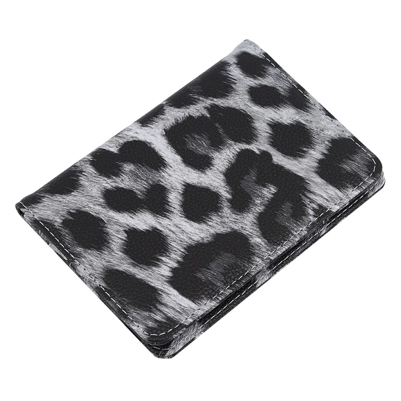 Fashion Leopard Printed Wallet PU Leather Purse Short Female Coin Wallet Zipper Clutch Coin Purse Credit Card