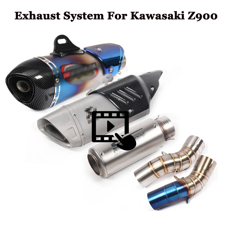 Слипоны для Kawasaki ninja Z900 moto rcycle GP Проект Akrapovic выхлопной наконечник глушитель escape moto полная система со средней связью трубы