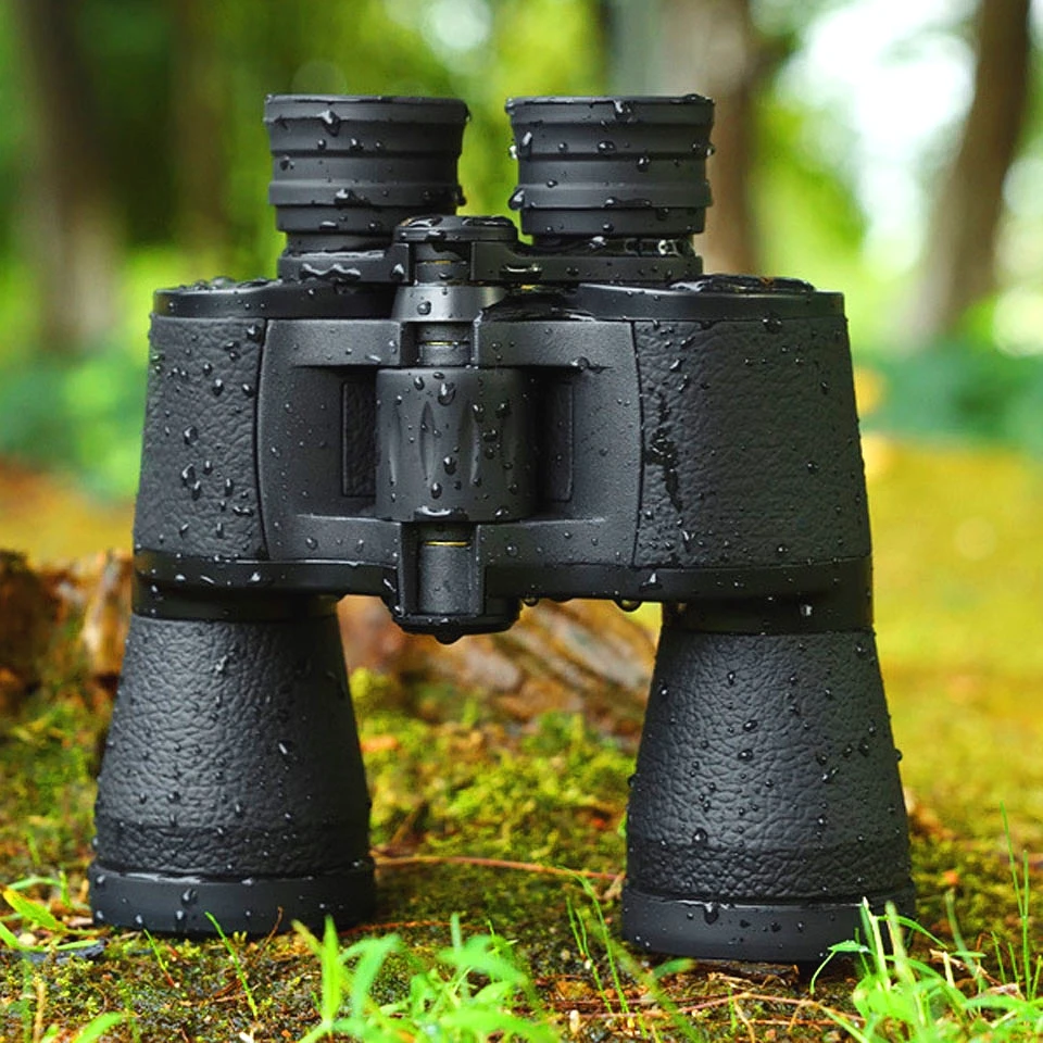 black Мощный профессиональный бинокль baigish 20X50 военный телескоп LLL ночного видения telescopio hd Высокая мощность зум для охоты DM2 - Цвет: black