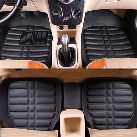 Кожаные автомобильные коврики для opel antara astra k h j g zafira tourer Vectra автомобильные аксессуары автомобильный кожаный коврик для ног - Название цвета: Color 1