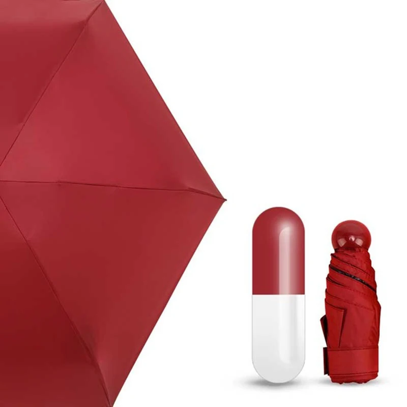 HOT Capsule Umbrella Rain Woman Clear Pocket Anti-UV Windproof Fragrant Elegant | Дом и сад