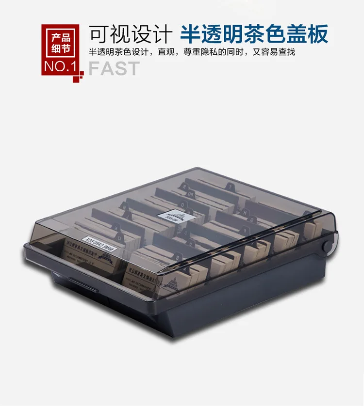 Jielisi 868 Extra Large Capacity Business Card Box Business Card Storage Box Business Card Holder Business Card Wallet Business