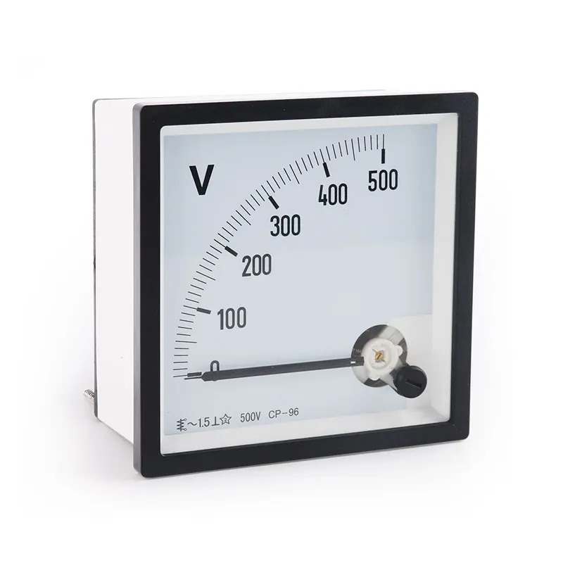 ELECALL CP-96 AC вольтметр аналоговый Панель механический Вольтметр Указатель 20v с алюминиевой крышкой, 50В 250v 300 v 500V