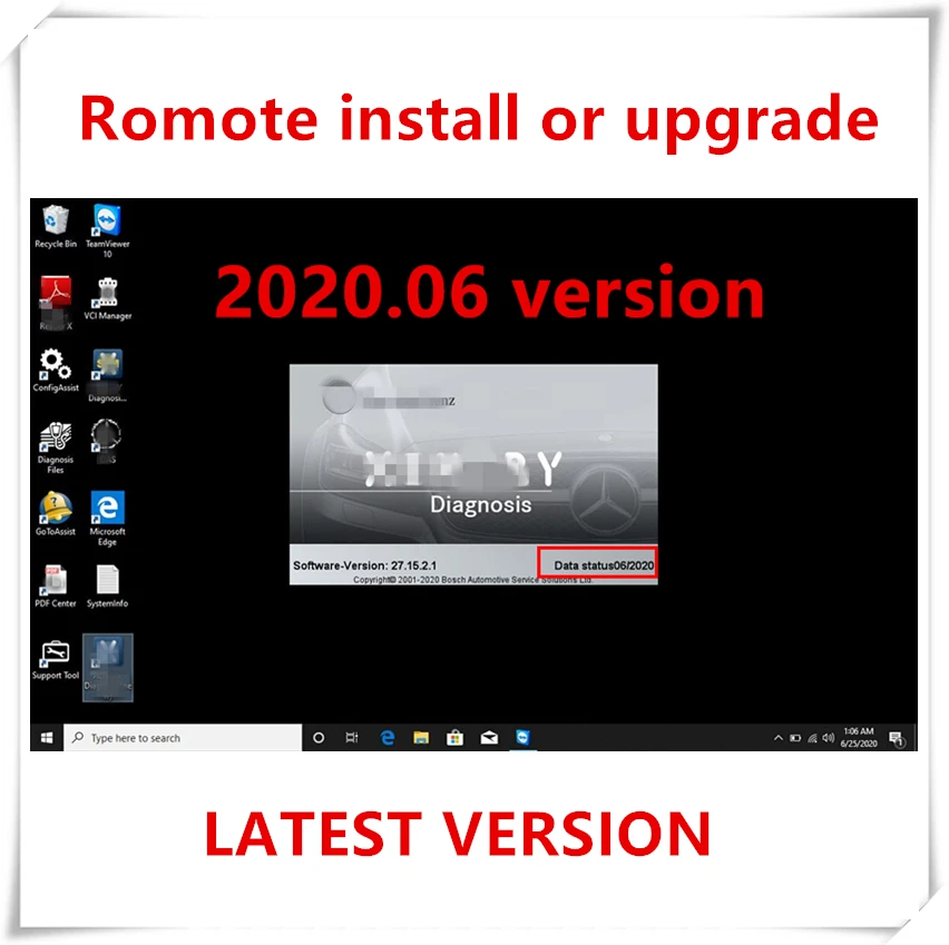 Venda quente 2020.12 mb estrela sd c4/c5/c6 win10 64bit profissão sistema software xentry/das instalar ou atualizar em linha pelo visualizador de equipe