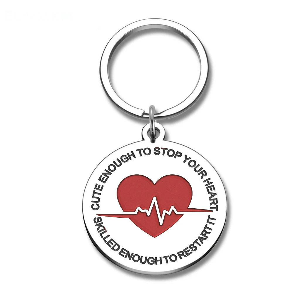 Gifts For Nurse Charm Keyring Nurses Present Graduation Key Ring Jewelry Pendant 