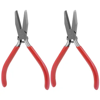 

uxcell Flat Nose Pliers 5-Inch, Forged from High Carbon Steel, Jewelry Beading Tool, 2 Pcs