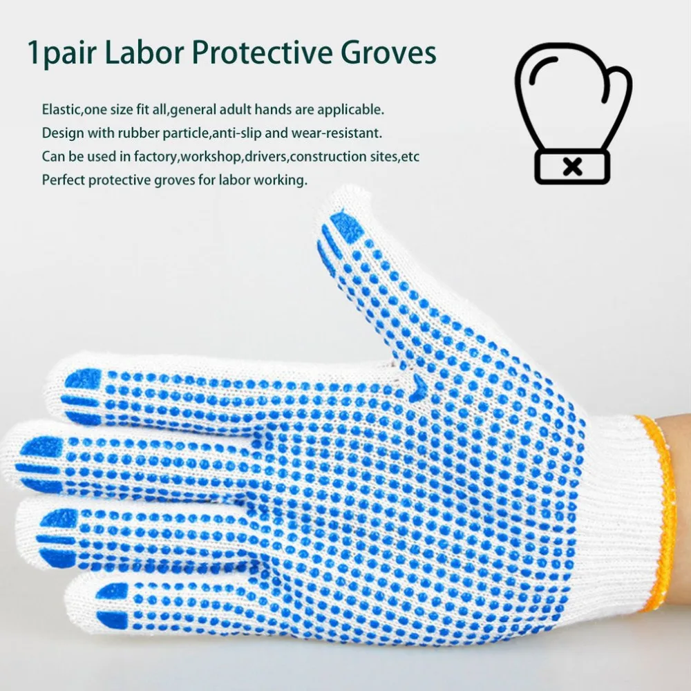 Anti-slip Gloves Wear Abrasion Resistant Gloves With Rubber Dots Safety Garden Gloves Super Deal! Inventory Clearance