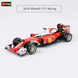 Burago 1:43 Ferrari 2016 SF16-H 5 7 Металл F1 гоночный автомобиль модель Игрушечная машина из сплава серии/модель/Дети/Коллекция/игрушки