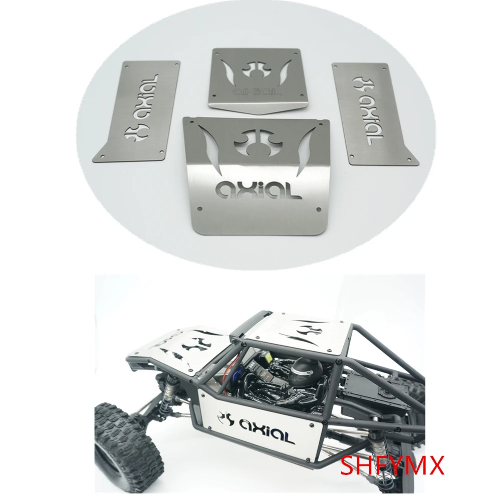 

Crawler Rc Car Body Stainless Steel Guard Plate Set For 1/10 Rc Toy Axial Capra 1.9 UTB AXI03004 Upgrade Parts & Accessories