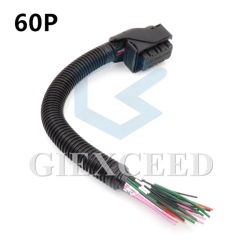 EDC16 94 60 Pin/Way автомобильный Грузовик ECU вилка компьютерная плата разъем Common Rail разъем с кабелями для Bosch - Название цвета: 60P Cables
