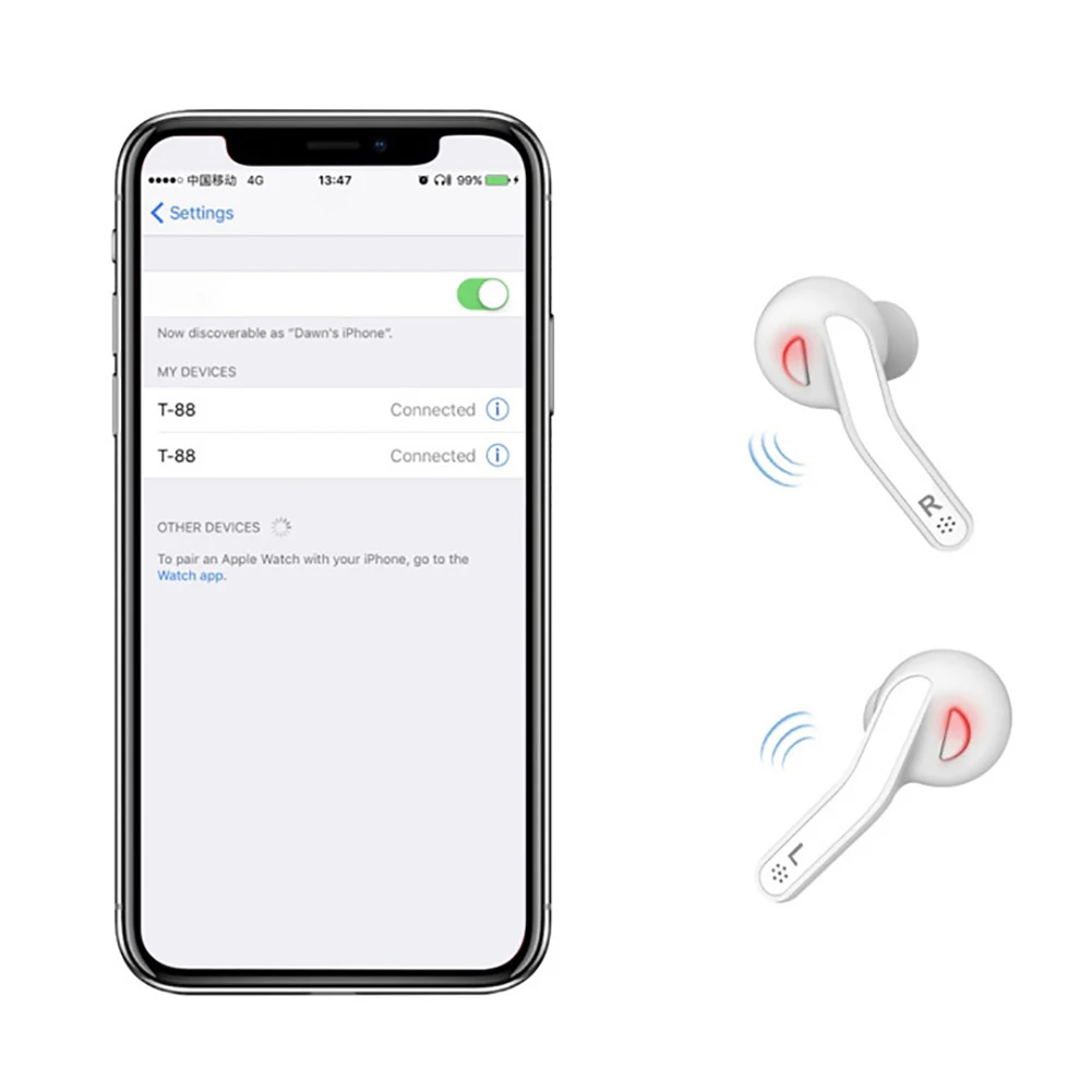 Горячая Распродажа T88 TWS Mini True беспроводной Bluetooth 5,0 наушники-вкладыши наушники музыкальные наушники