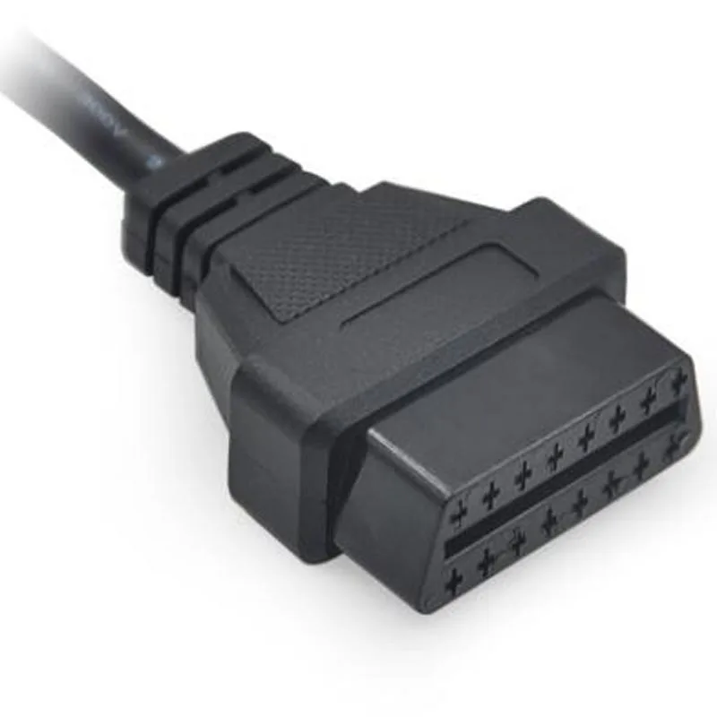 Для 12 Pin 12PIN к OBD 2 OBD II 16 Pin диагностический инструмент соединителя Удлинительный Кабель-адаптер