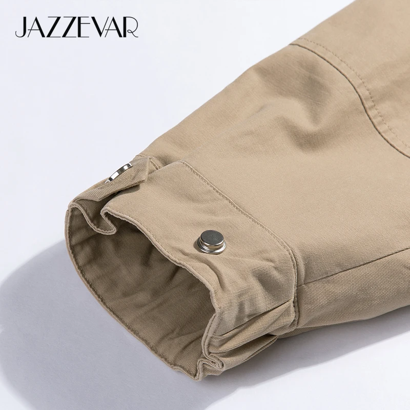 JAZZEVAR Новое поступление осенняя куртка для женщин розовый цвет высокое качество короткий стиль модная ветровка женская весна осень 9023-1